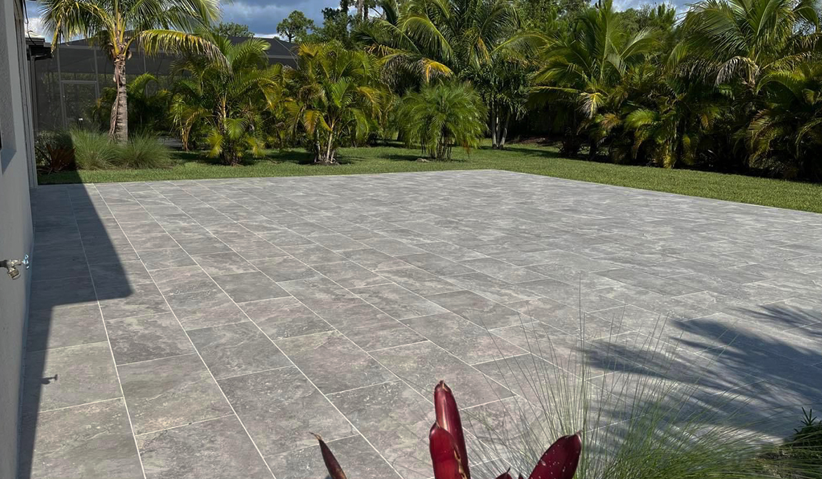 3cm Tuscany Silver Porcelain Pavers